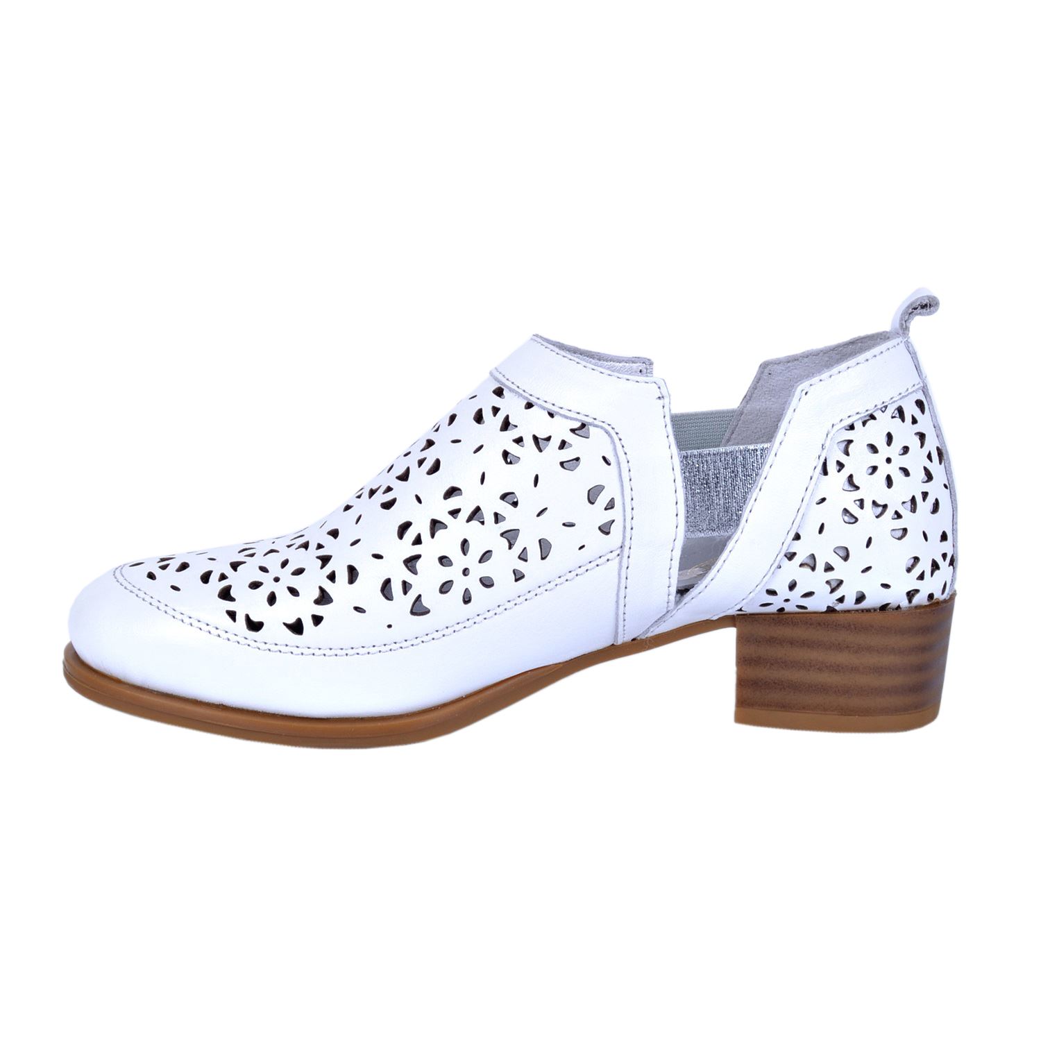 Beyaz Kadın Deri Ayakkabı 455