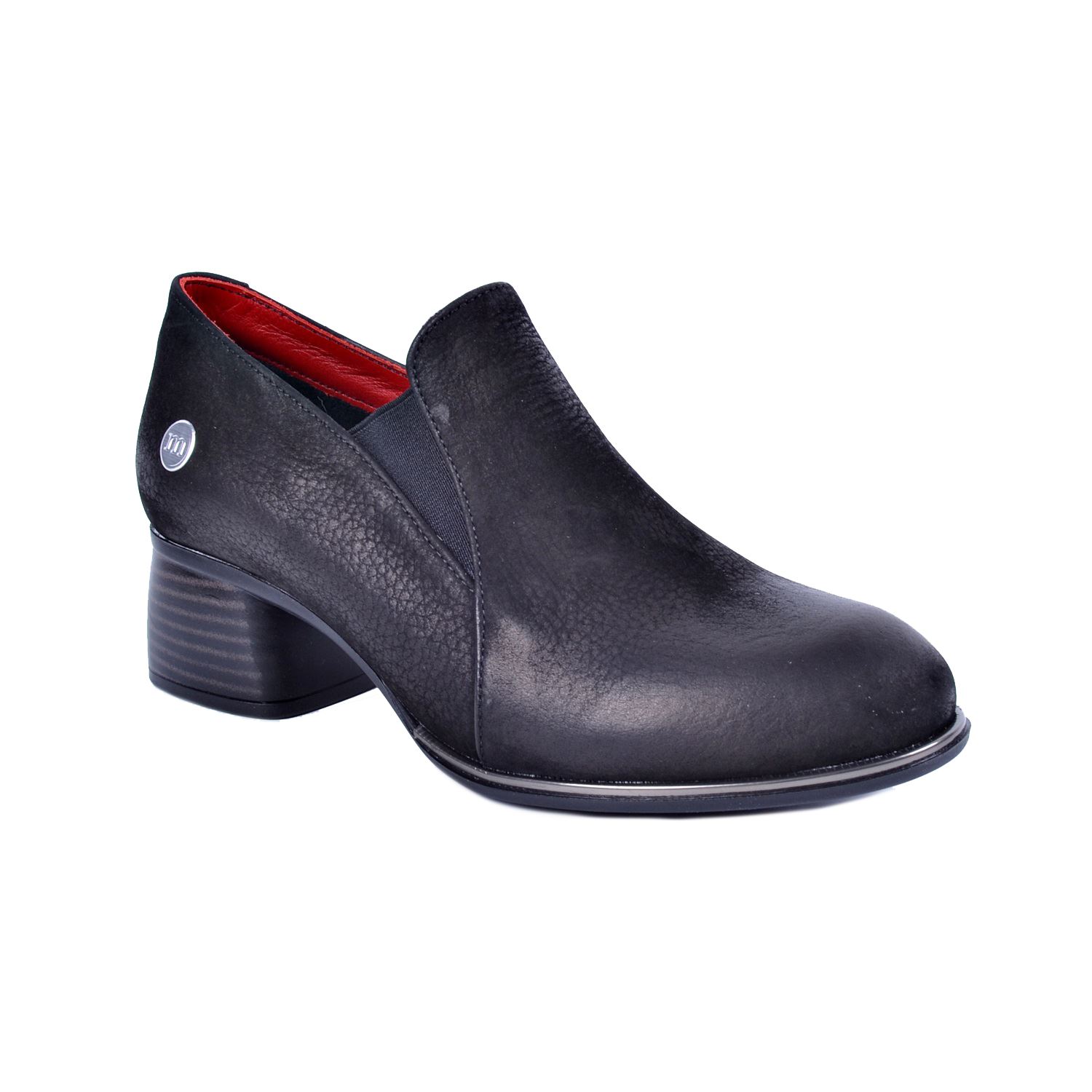 Mammamia D22KA-3085 Siyah Kadın Deri Ayakkabı