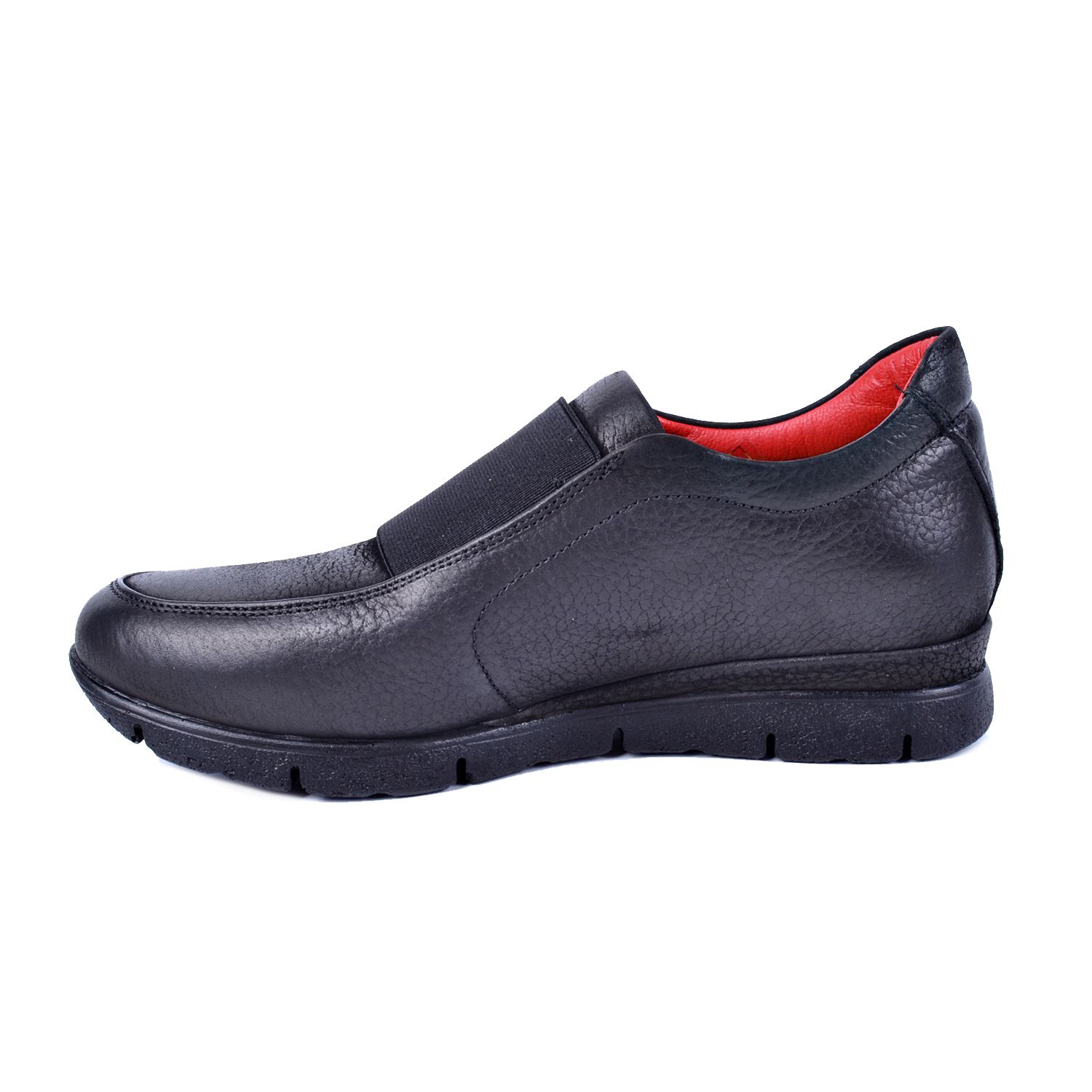 Mammamia D22KA-3155 Siyah Kadın Deri Büyük Numara Ayakkabı