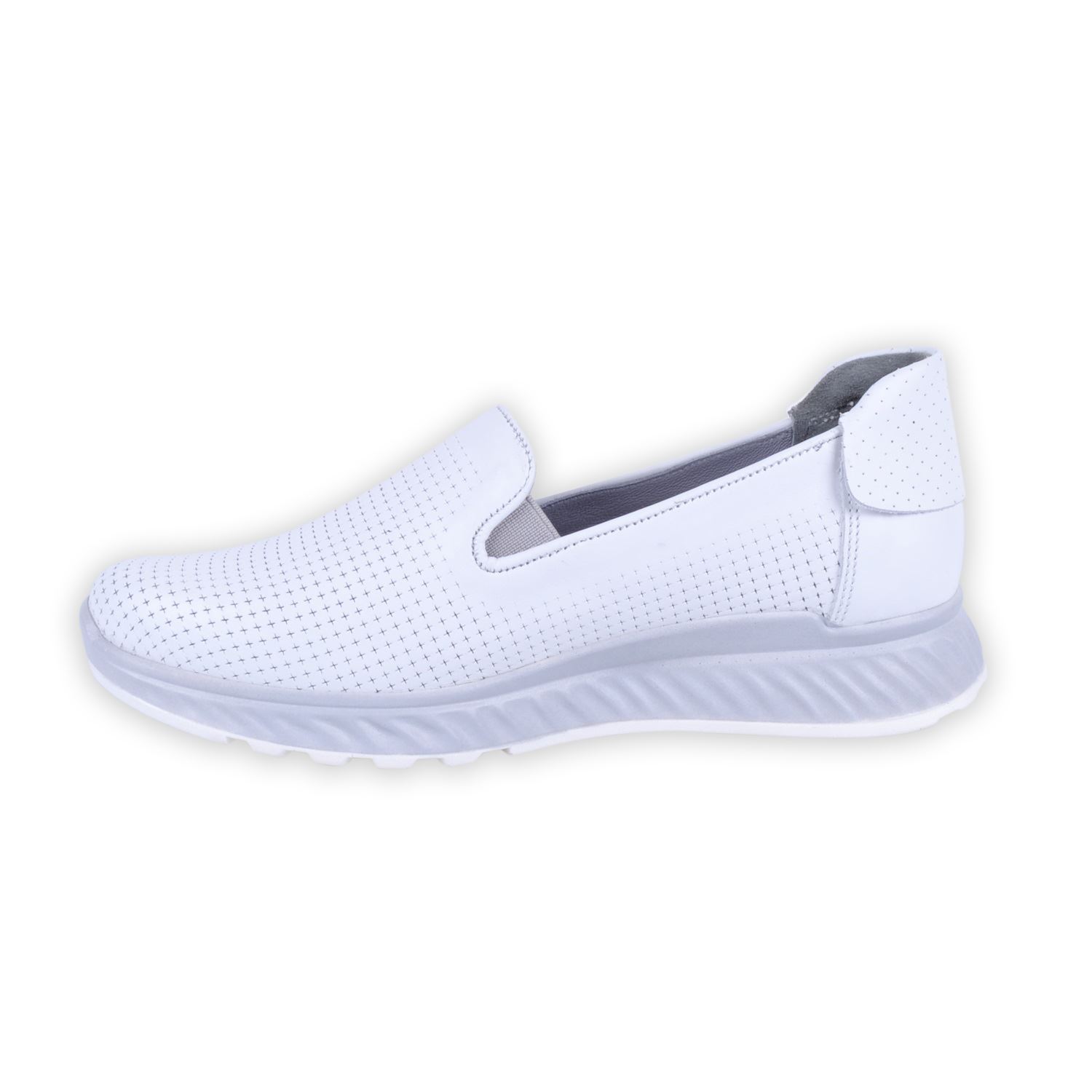 Mammamia D22YA-3060 Beyaz Kadın Deri Ayakkabı