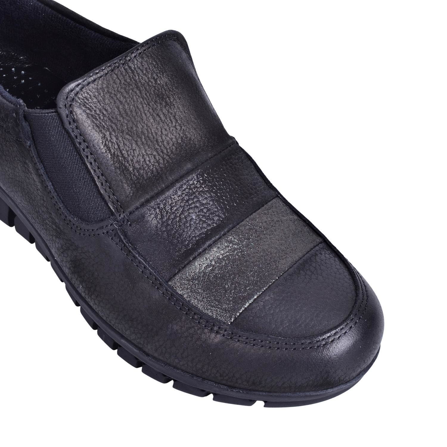 Mammamia D22KA-3255 Siyah Kadın Deri Ayakkabı