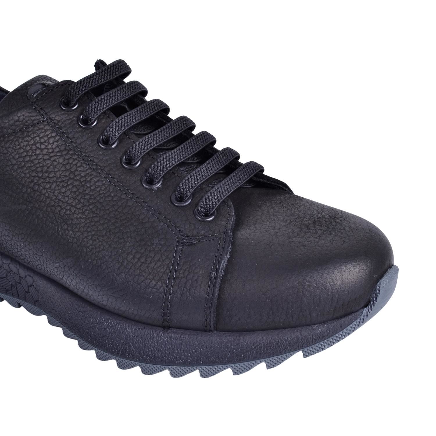 Mammamia D22KA-3060 Siyah Kadın Deri Ayakkabı