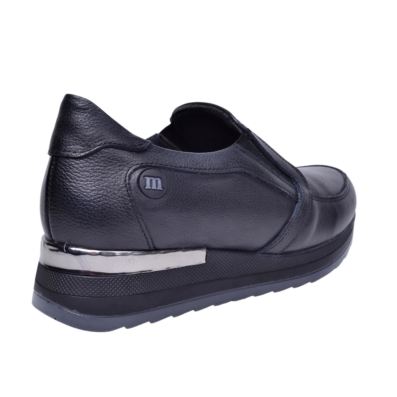 Mammamia D22KA-3105 Siyah Kadın Deri Ayakkabı