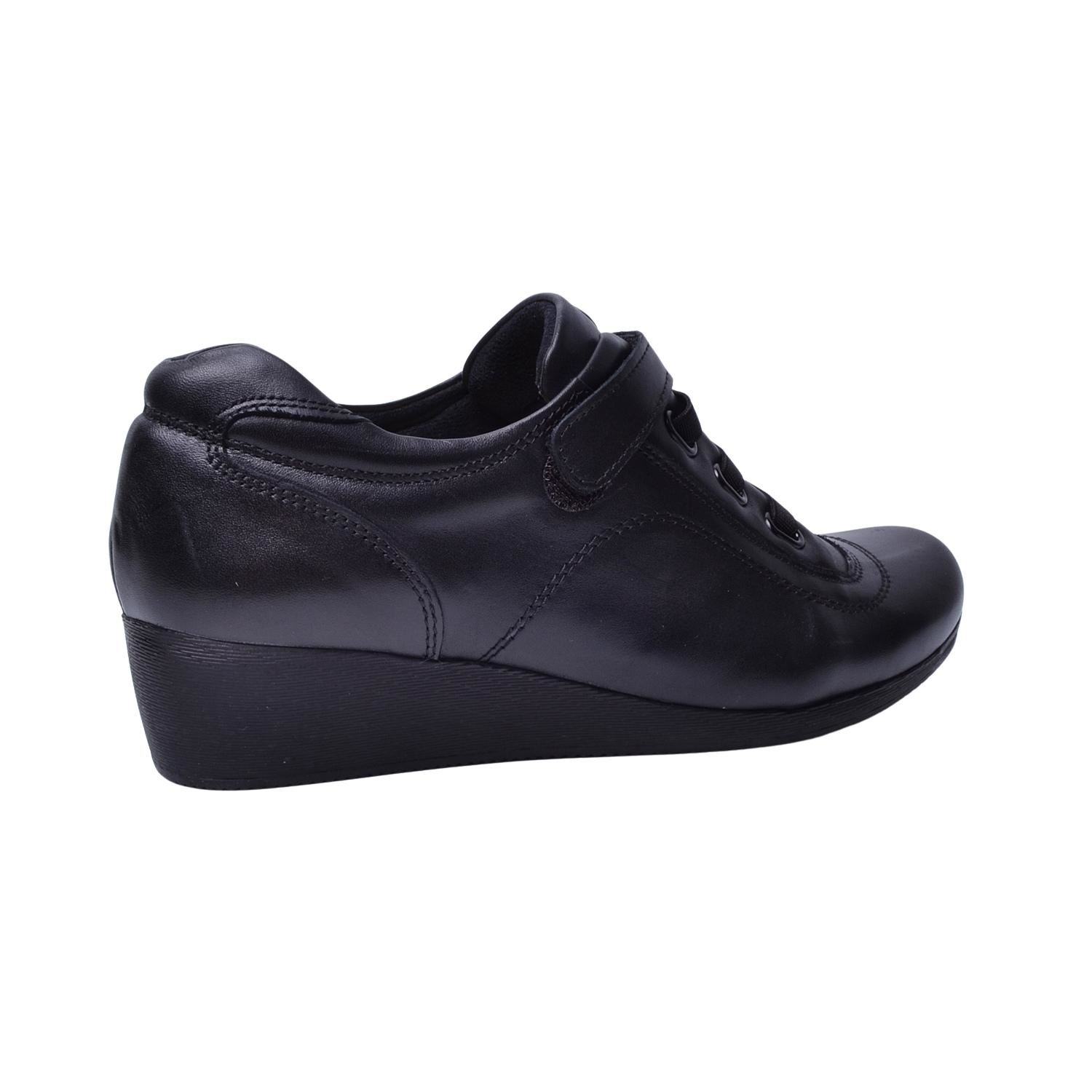 Mammamia D22KA-3190 Siyah Kadın Deri Ayakkabı