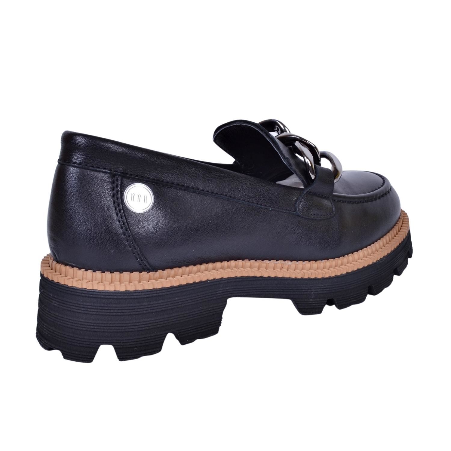 Mammamia D23YA-3560 Deri Siyah Kadın Ayakkabı