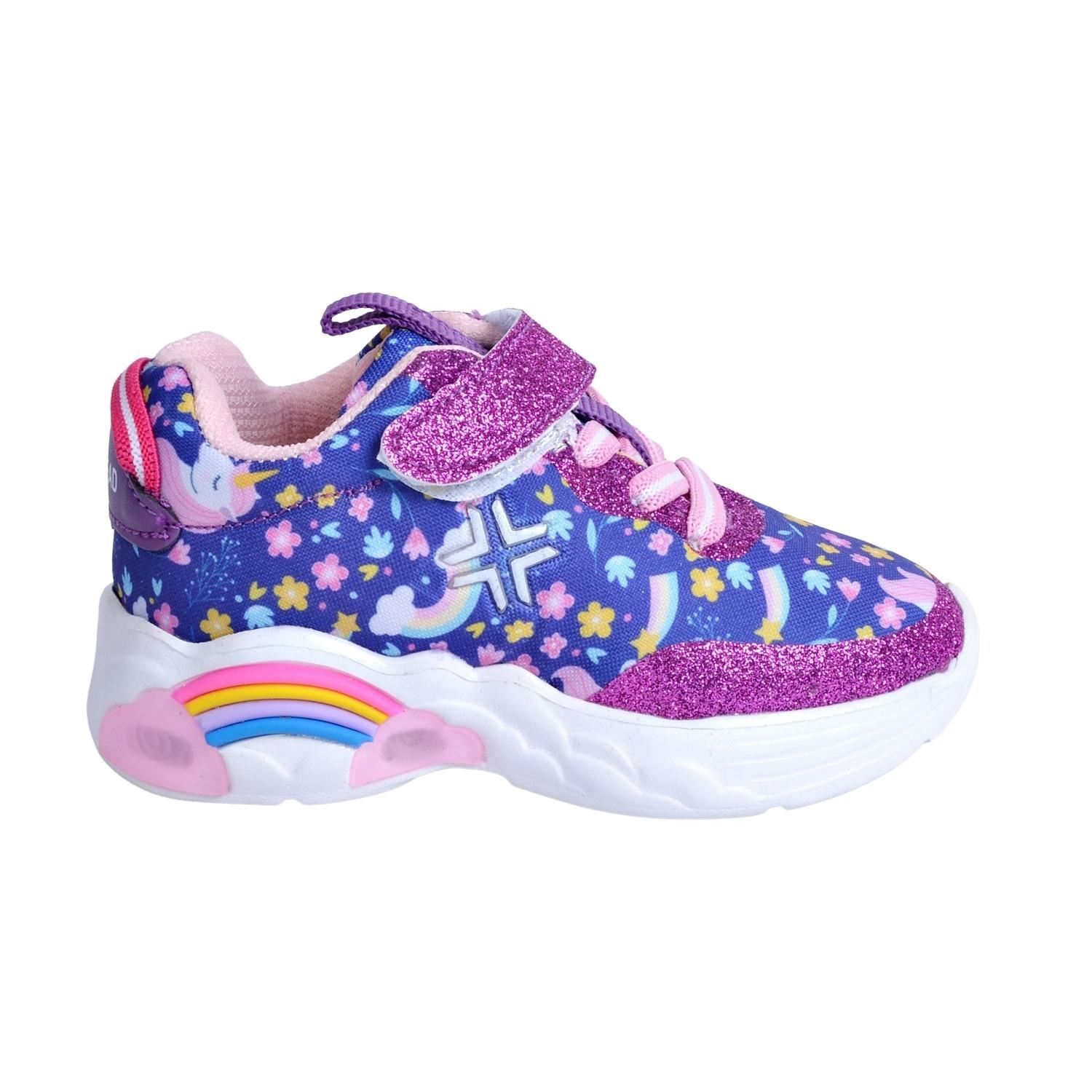 Buckhead 4122 Rainbow Işıklı Mor Çocuk Spor Ayakkabı