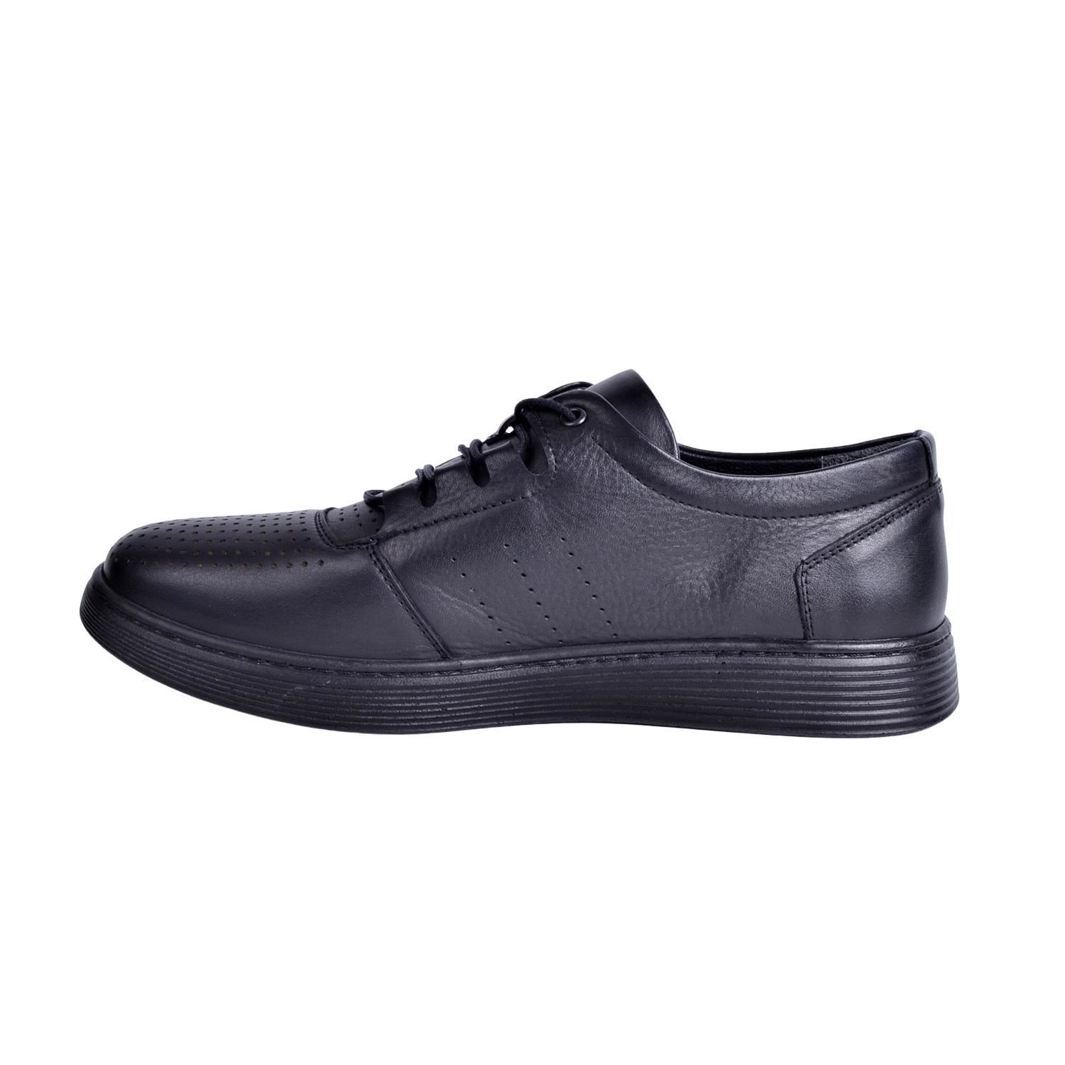 Mym 617 Siyah Erkek Deri Ayakkabı