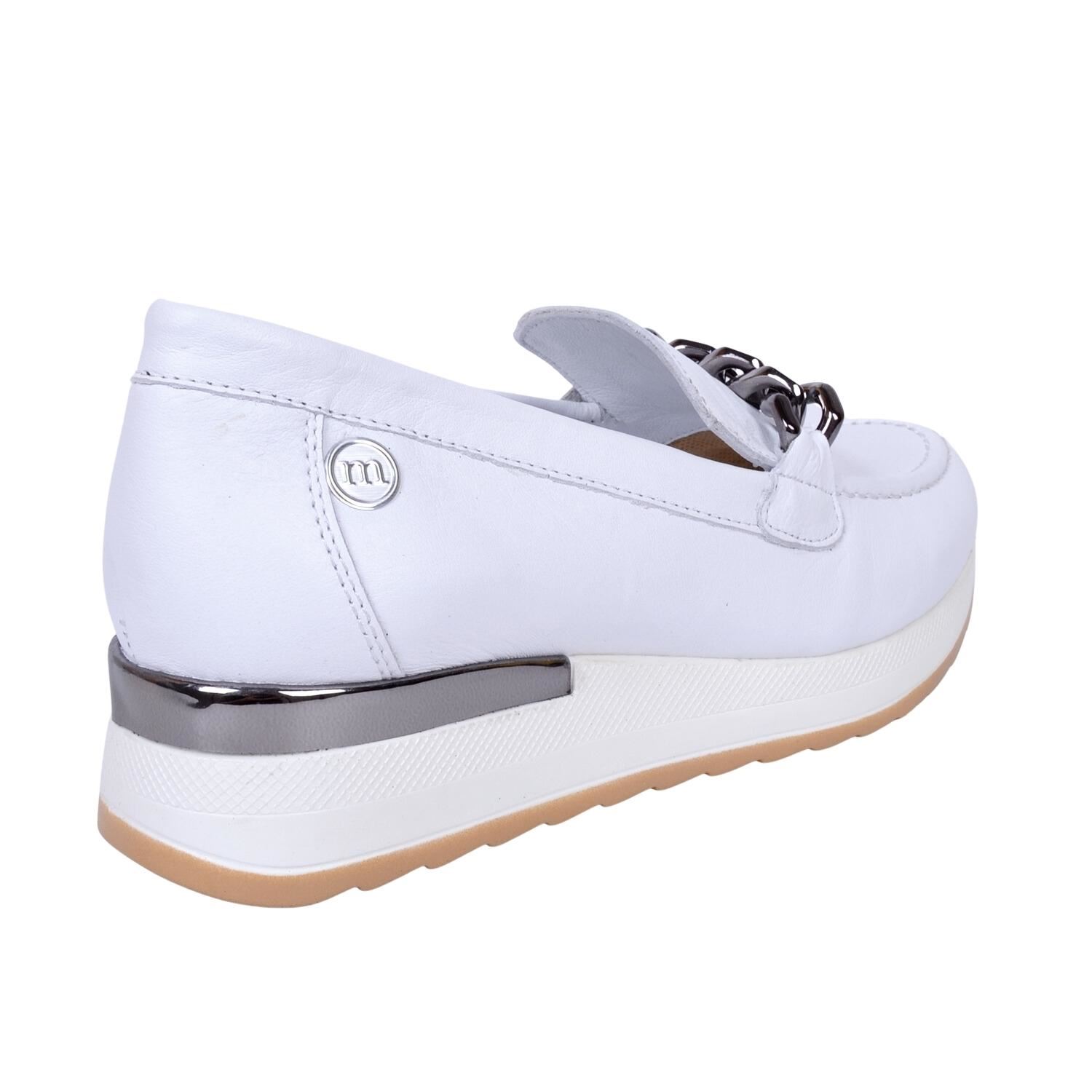 Mammamia D23YA-3260 Deri Beyaz Kadın Ayakkabı