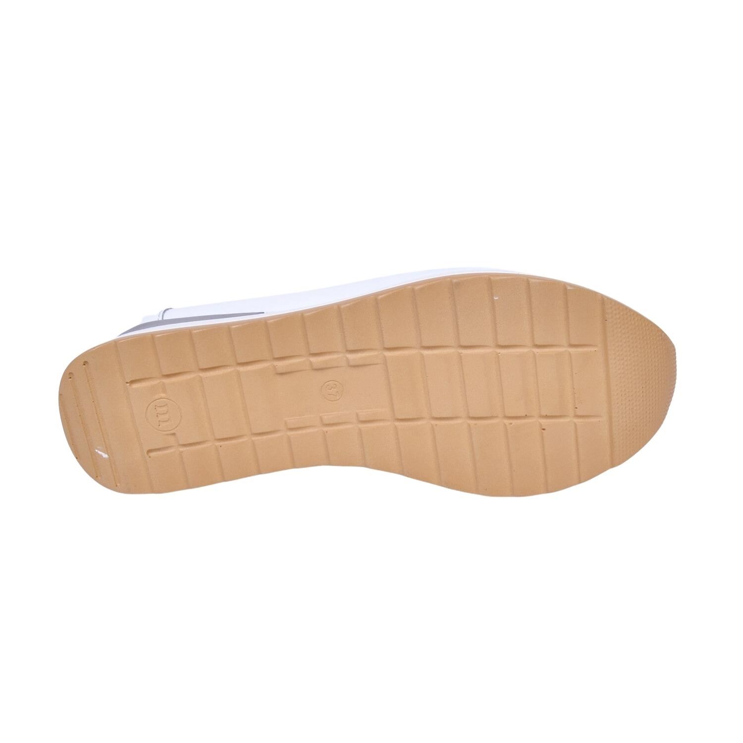 Mammamia D23YA-3250 Deri Beyaz Kadın Ayakkabı