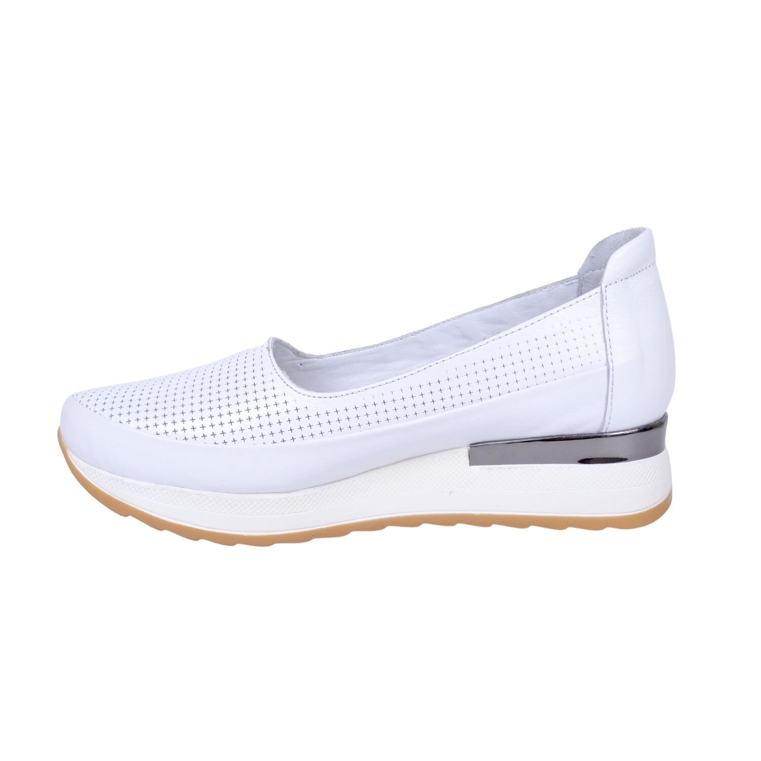 Mammamia D23YA-3250 Deri Beyaz Kadın Ayakkabı