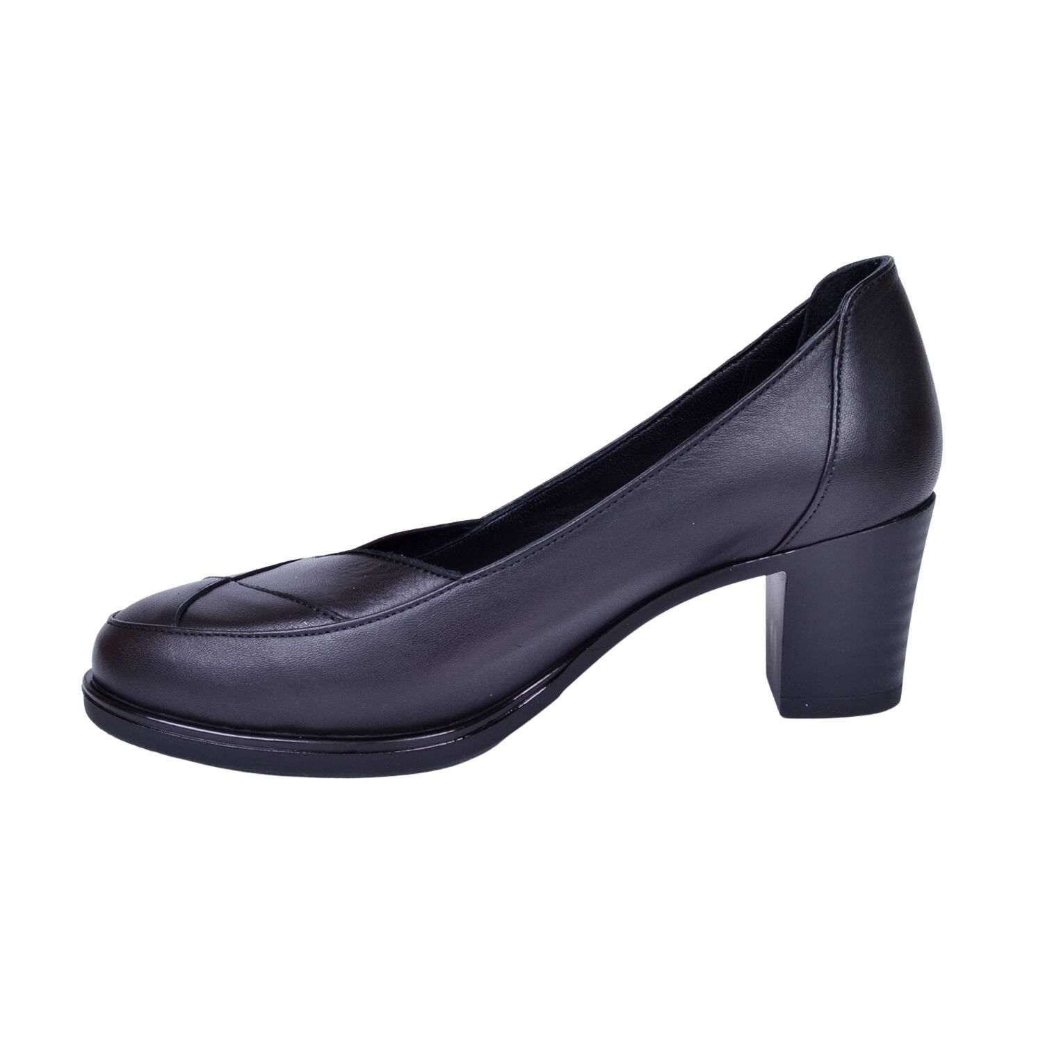 Mammamia D23YA-3650 Kadın Deri Siyah Topuklu Ayakkabı
