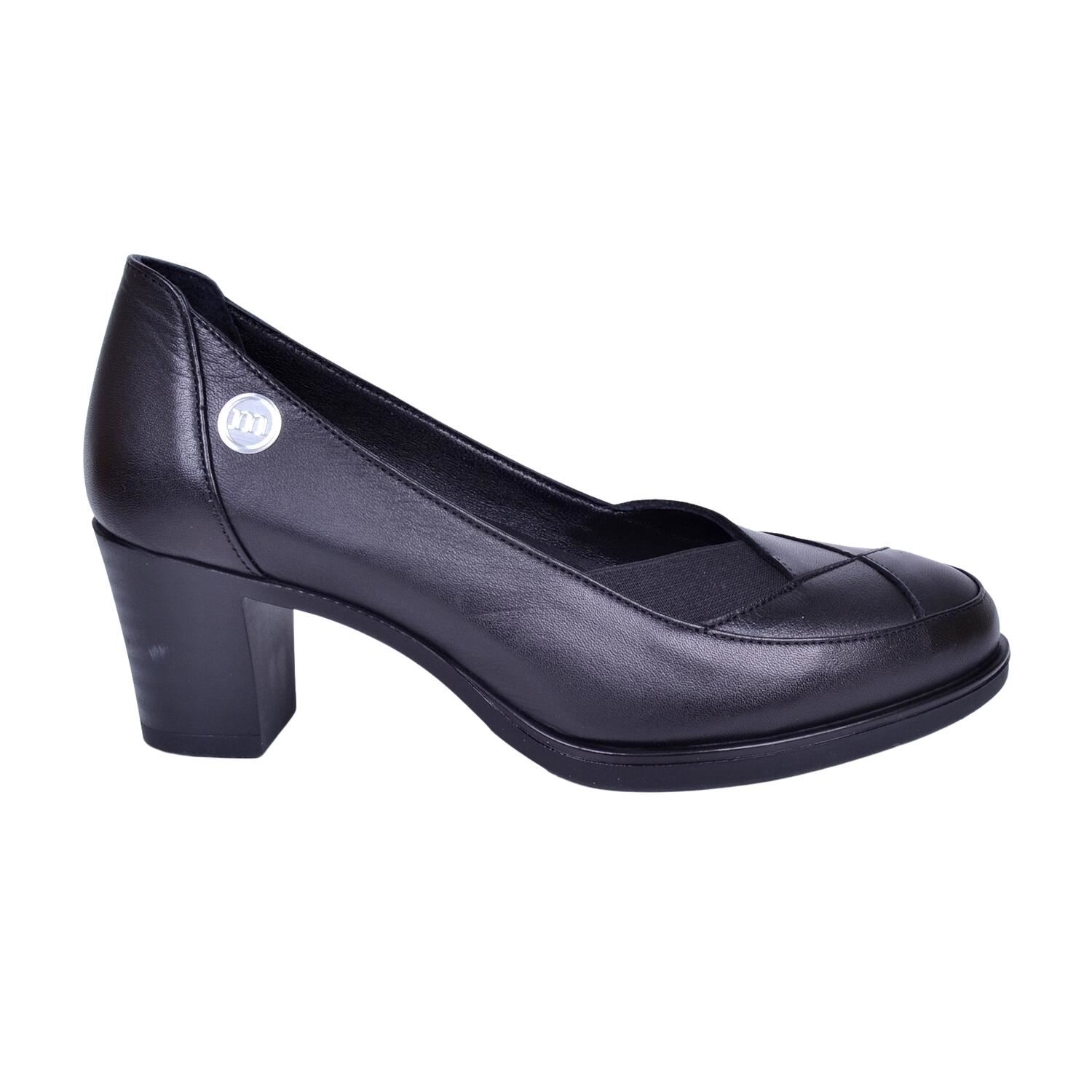 Mammamia D23YA-3650 Kadın Deri Siyah Topuklu Ayakkabı