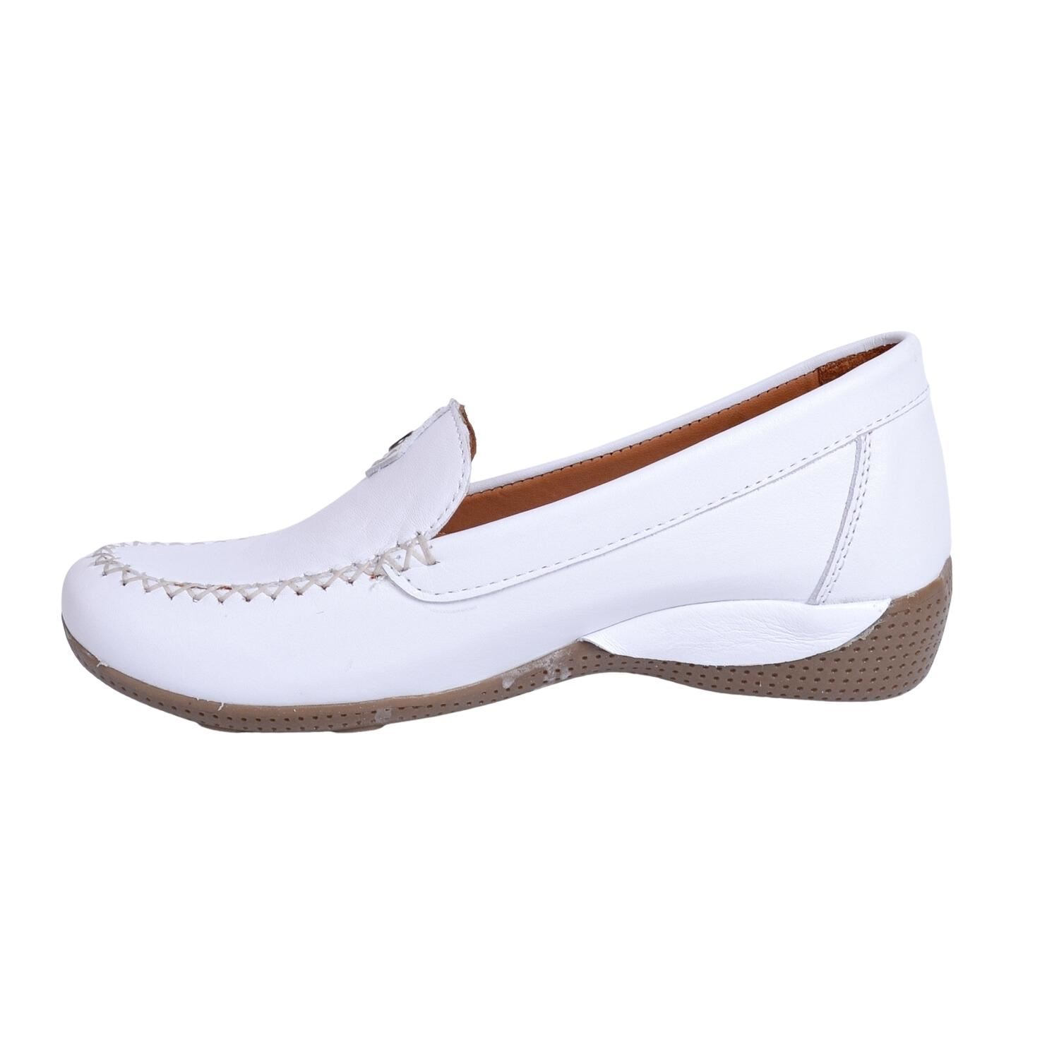 Mammamia D23YA-3165 Kadın Beyaz Deri Ayakkabı