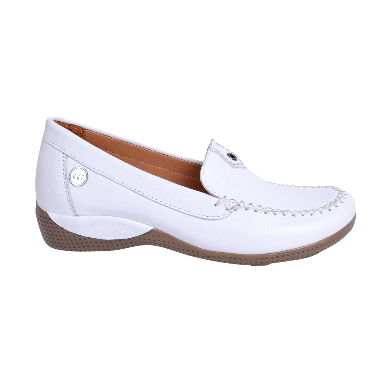 Mammamia D23YA-3165 Kadın Beyaz Deri Ayakkabı