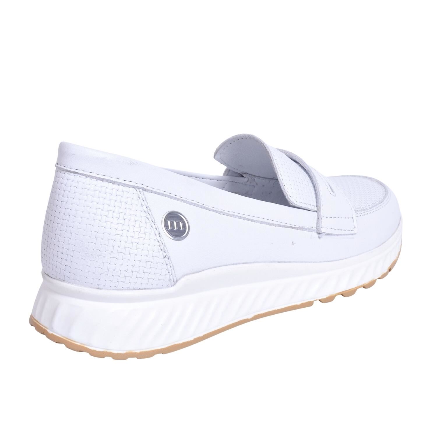 Mammamia D23YA-3235 Kadın Beyaz Deri Ayakkabı