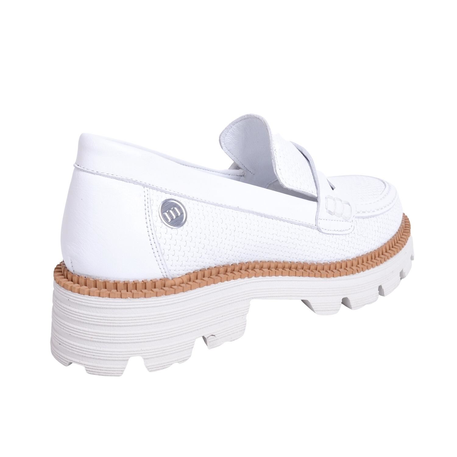 Mammamia D23YA-3570 Kadın Beyaz Deri Ayakkabı