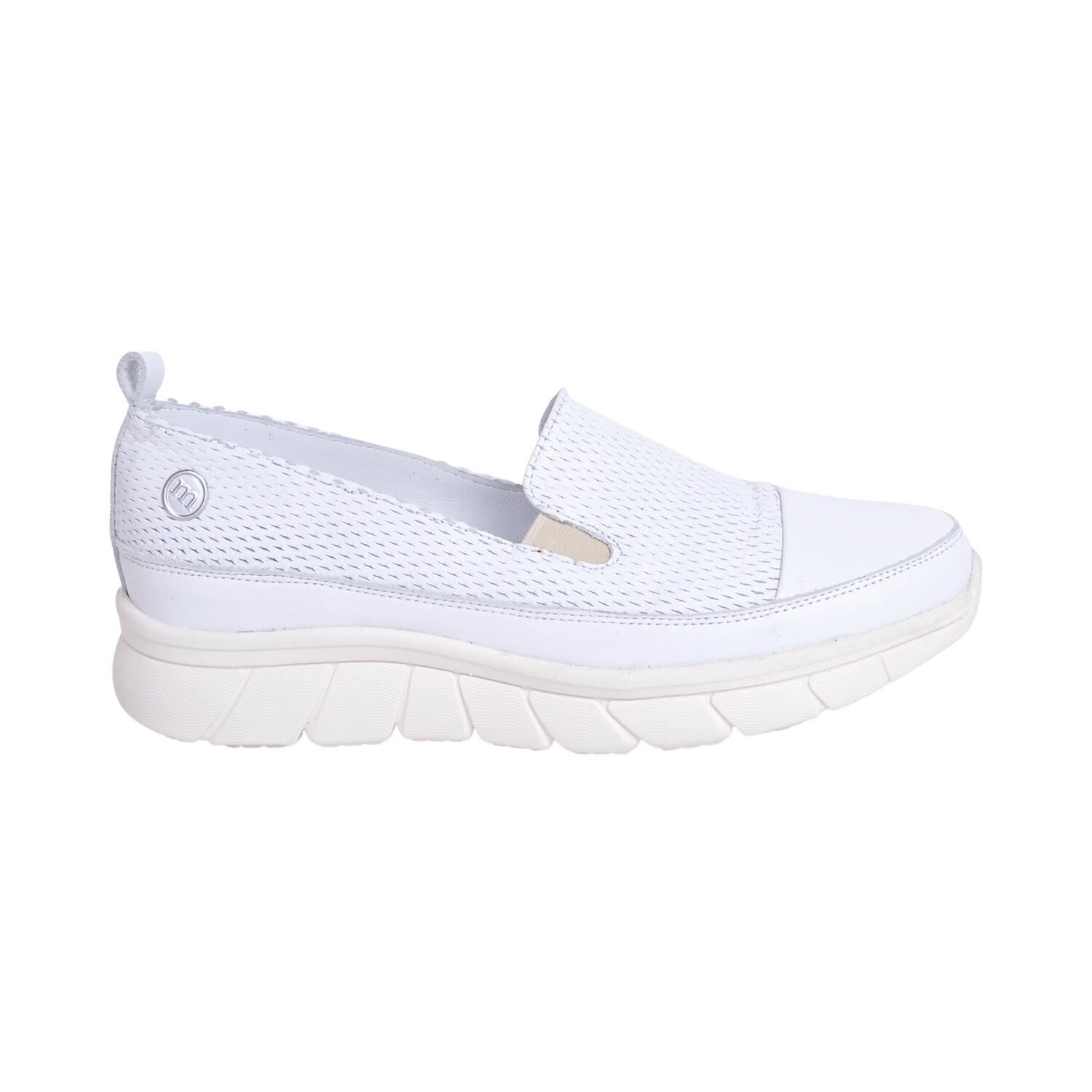 Mammamia D23YA-3490 Kadın Beyaz Deri Ayakkabı