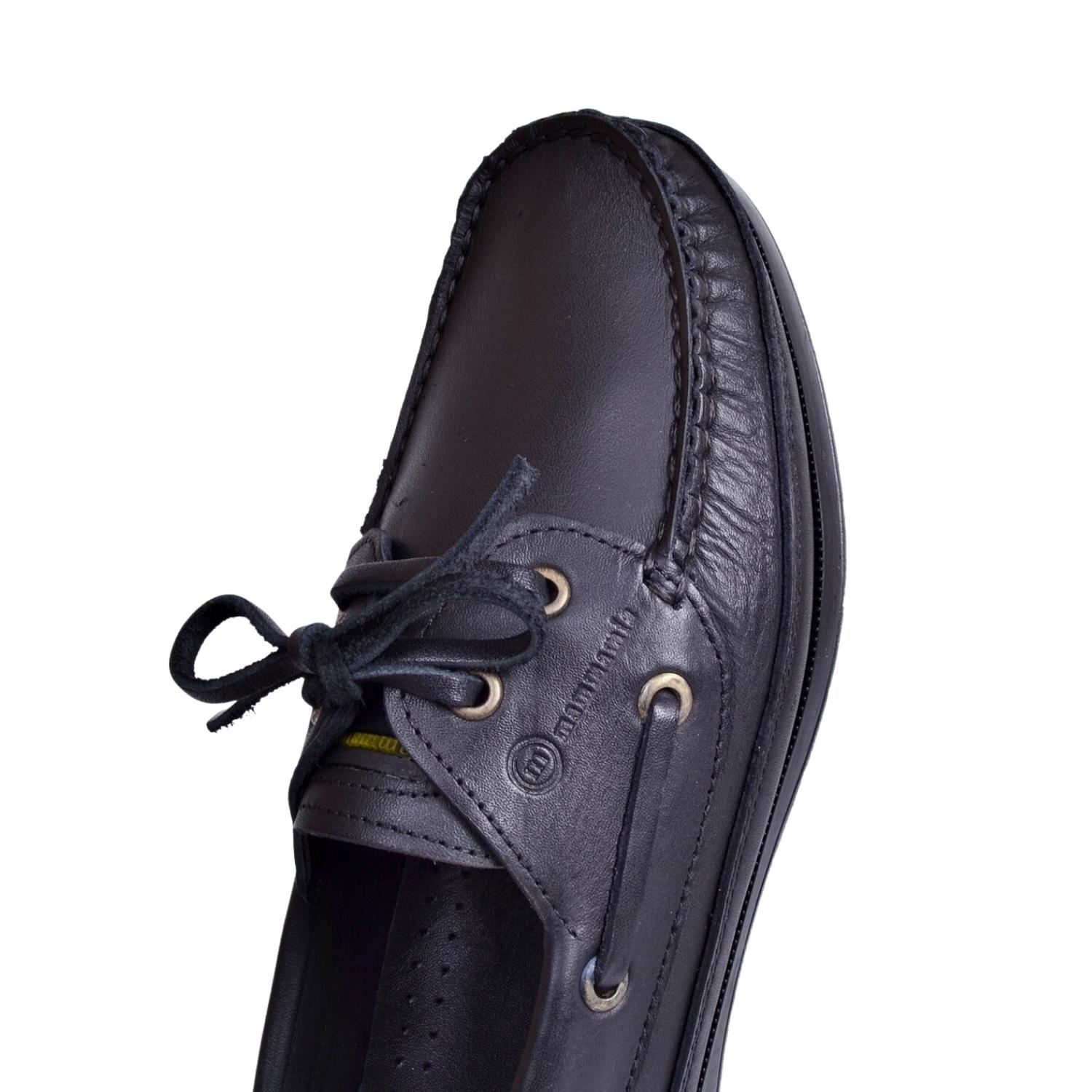 Mammamia D23YA-7500 Erkek Siyah Deri Ayakkabı