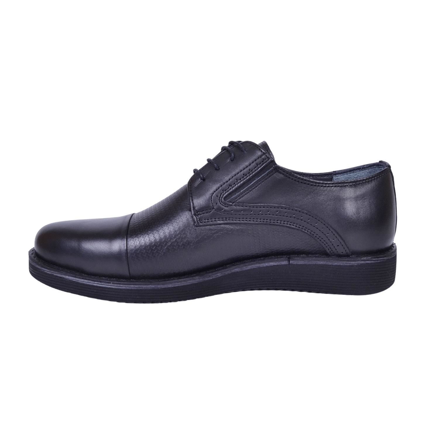 Mym 507 Erkek Siyah Deri Ayakkabı