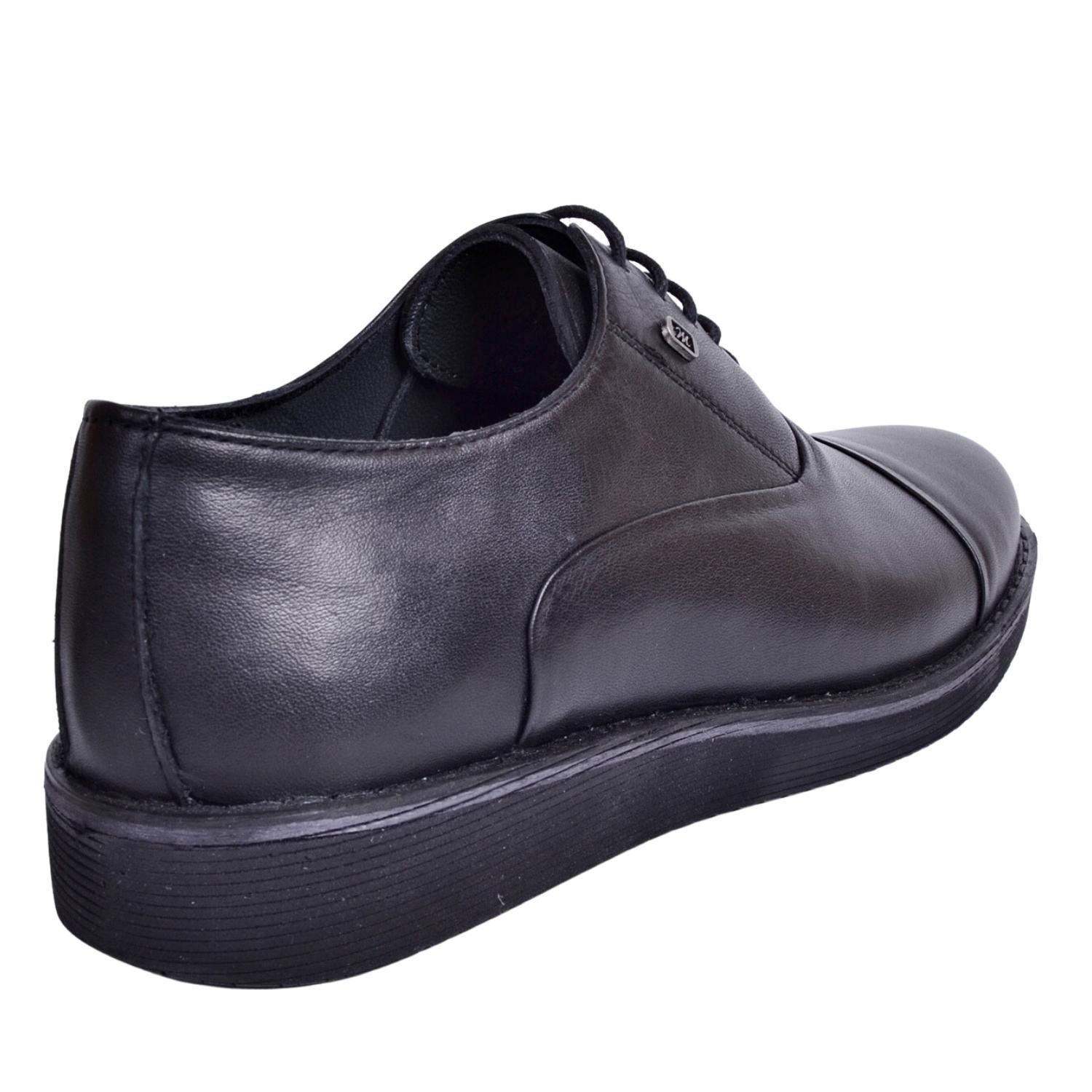 Mym 525 Erkek Siyah Deri Ayakkabı
