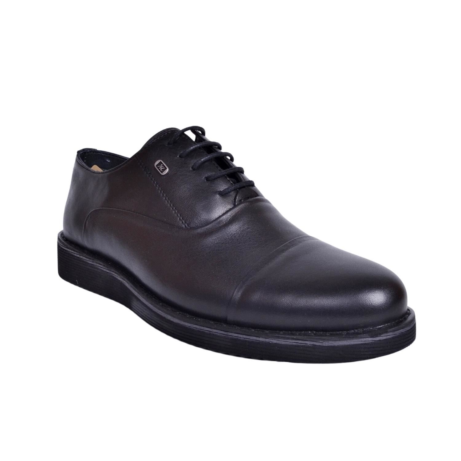 Mym 525 Erkek Siyah Deri Ayakkabı
