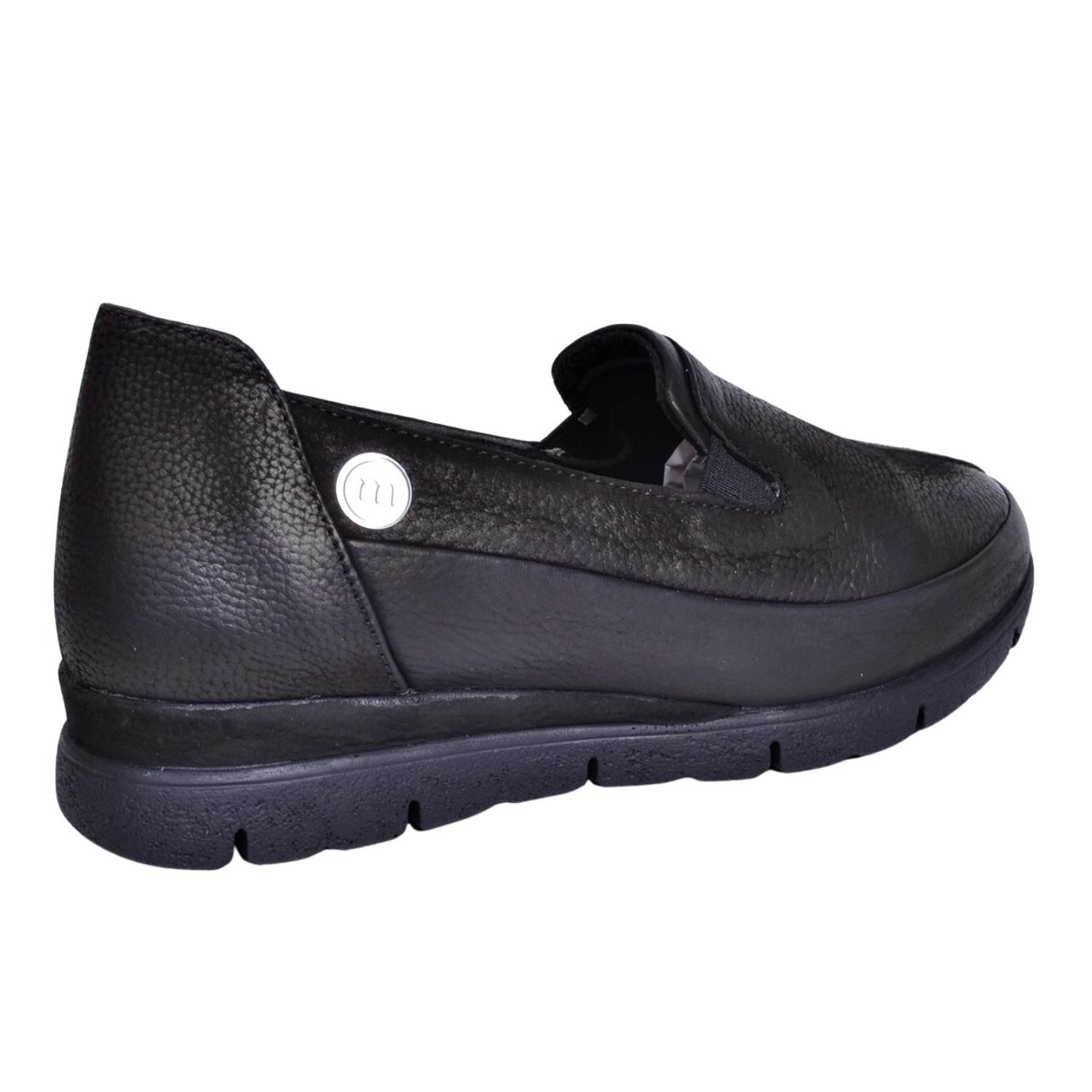 Mammamia D23KA-6015 Kadın Siyah Nubuk Deri Ayakkabı