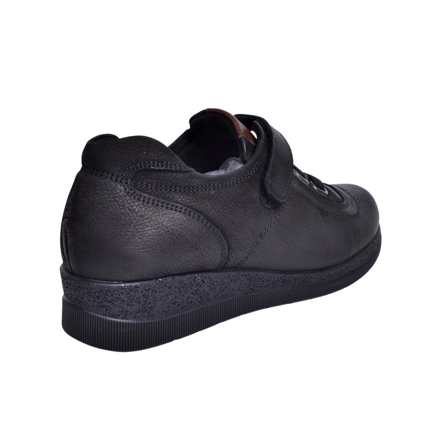 Mammamia D23KA-6030 Kadın Siyah Nubuk Deri Ayakkabı