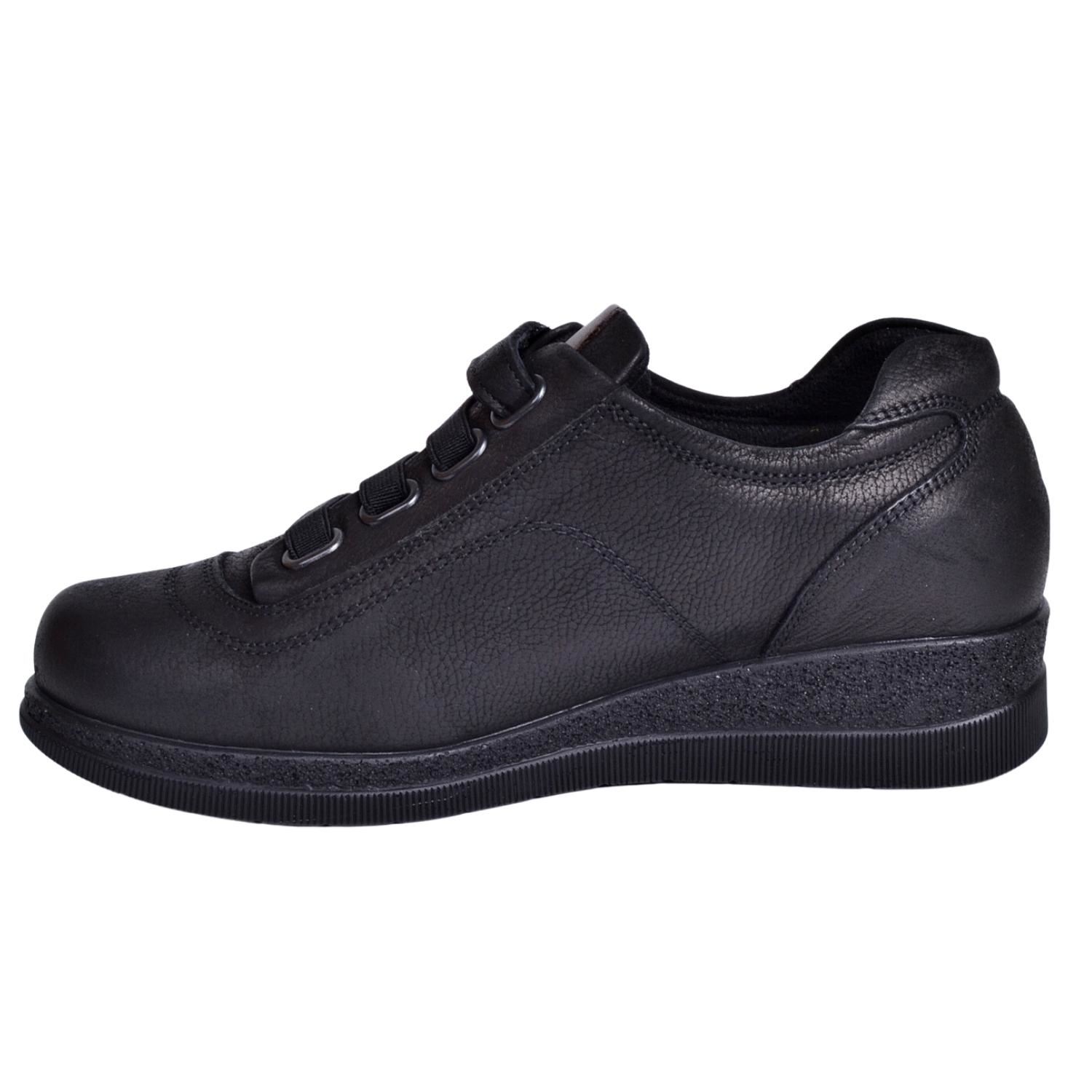 Mammamia D23KA-6030 Kadın Siyah Nubuk Deri Ayakkabı
