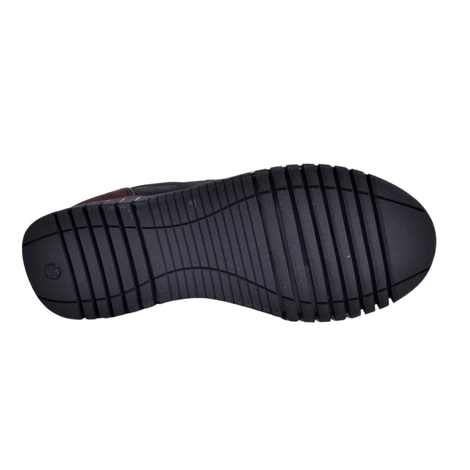 Mammamia D23KA-6190 Kadın Siyah Nubuk Deri Ayakkabı