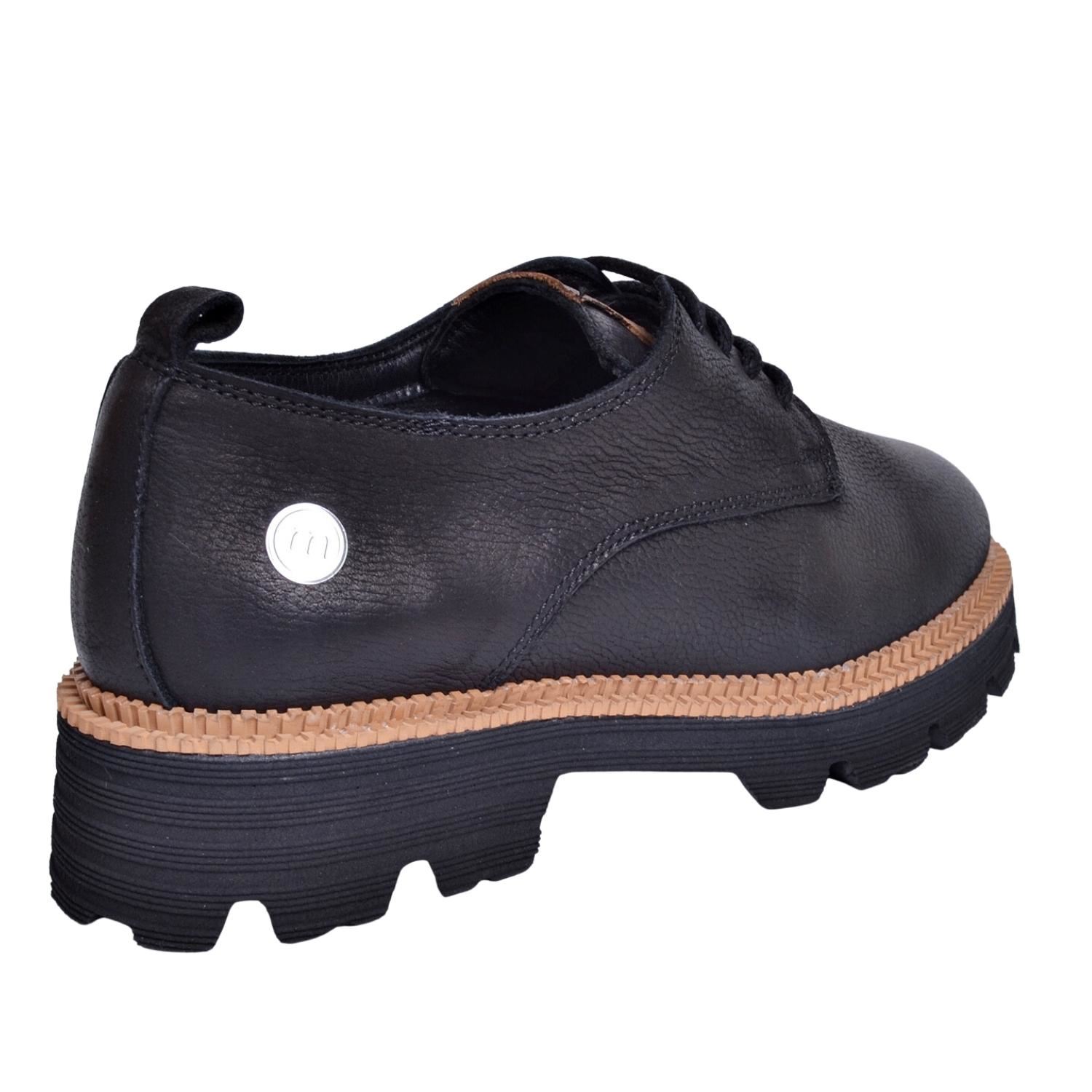 Mammamia D23KA-6055 Kadın Siyah Nubuk Deri Ayakkabı