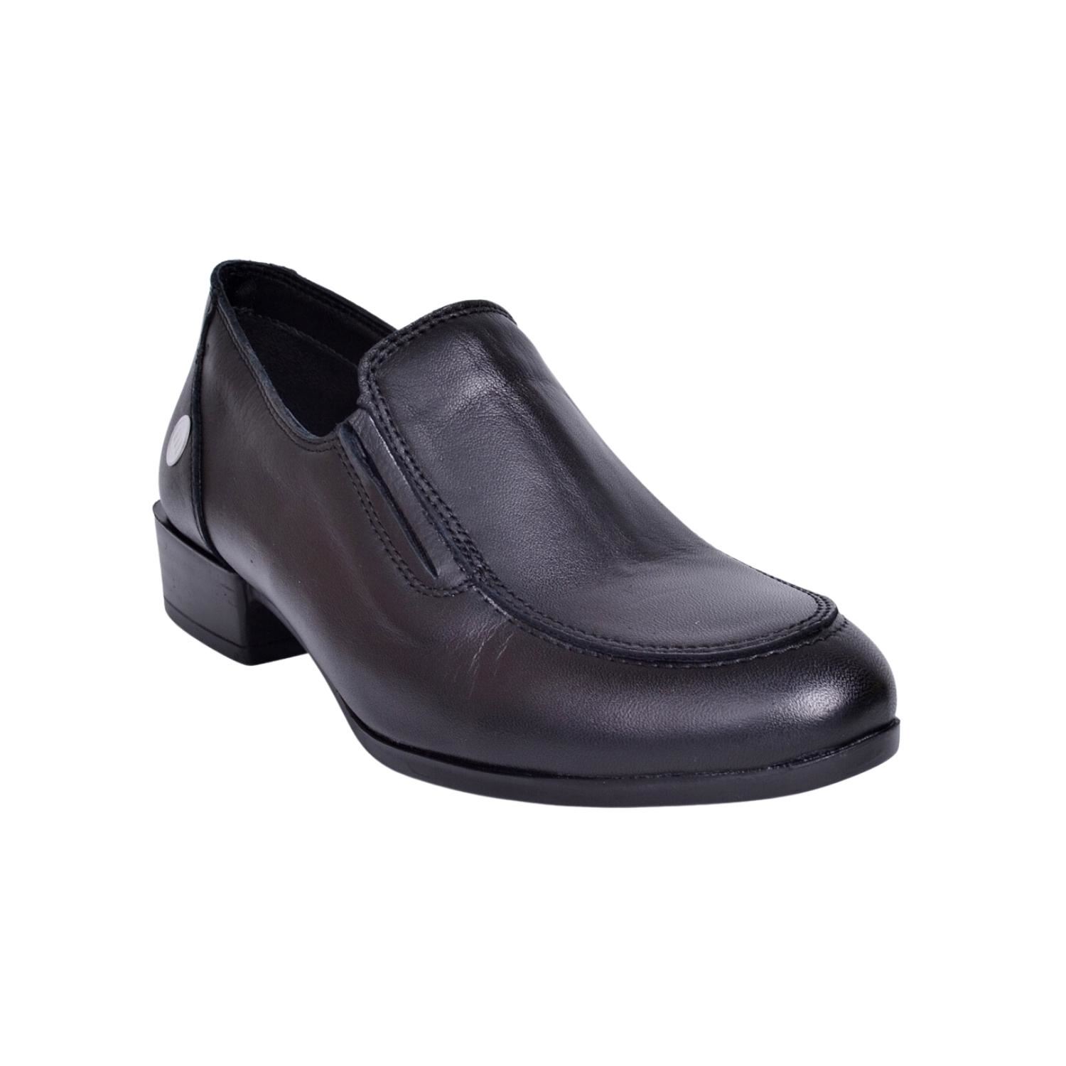 Mammamia D23KA-6085 Kadın Siyah Deri Ayakkabı