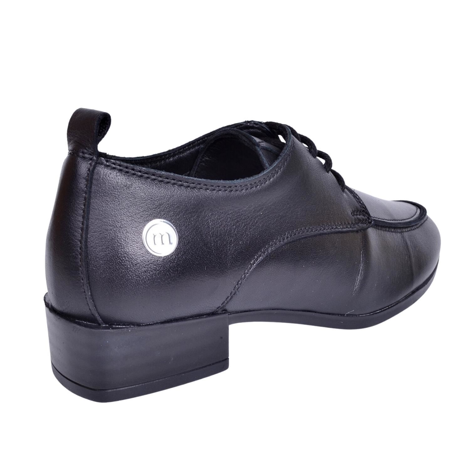 Mammamia D23KA-6090 Kadın Siyah Deri Ayakkabı