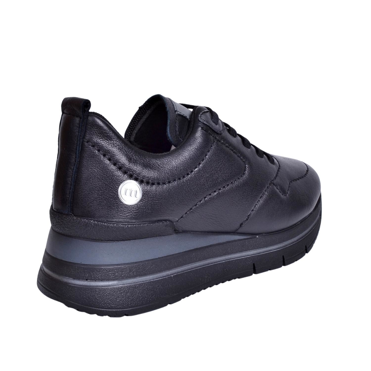 Mammamia D23KA-6365 Kadın Siyah Deri Ayakkabı