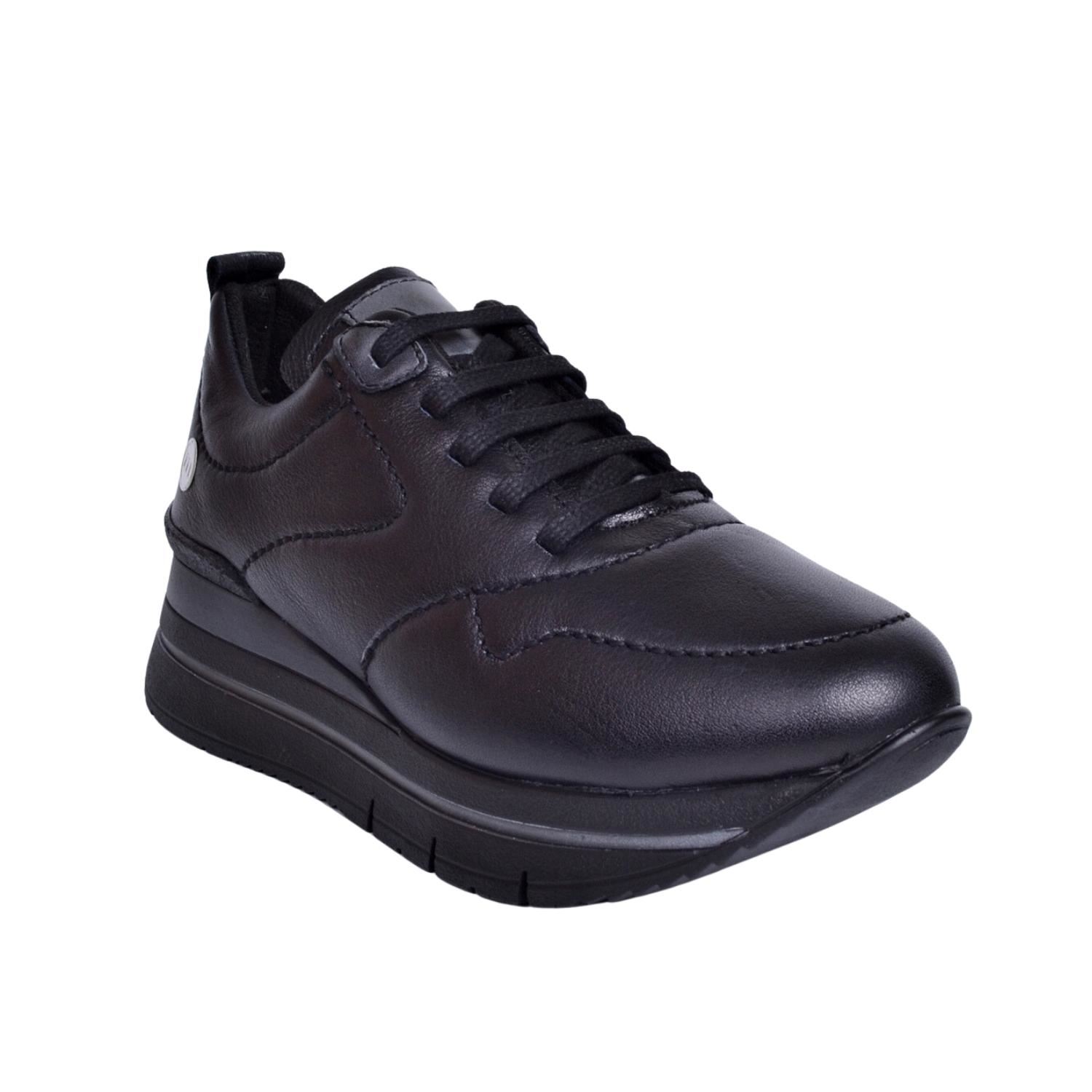 Mammamia D23KA-6365 Kadın Siyah Deri Ayakkabı