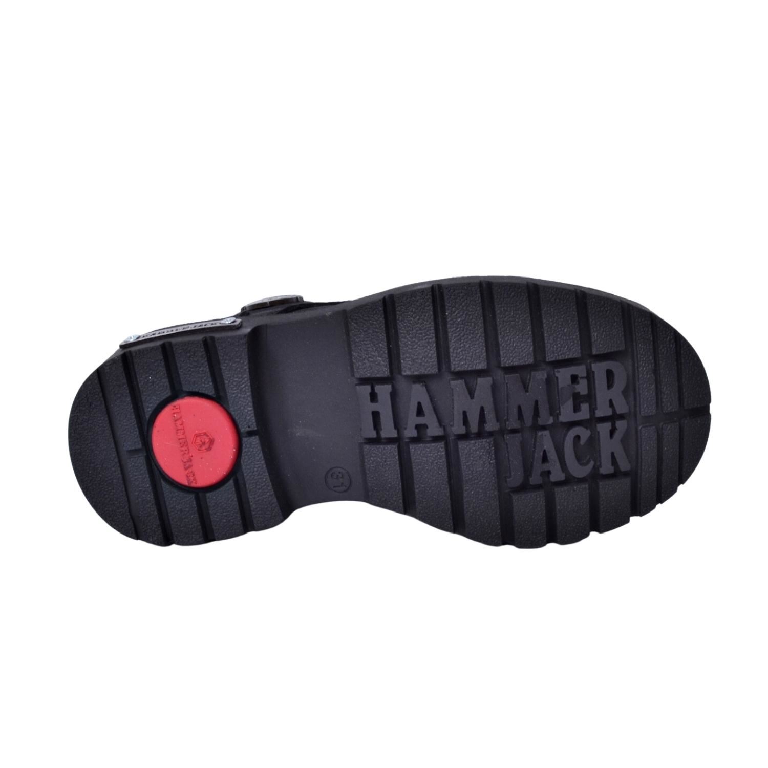 Hammer Jack 17600 Çocuk Siyah Nubuk Deri Bot