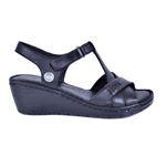 Siyah Kadın Deri Sandalet 1300