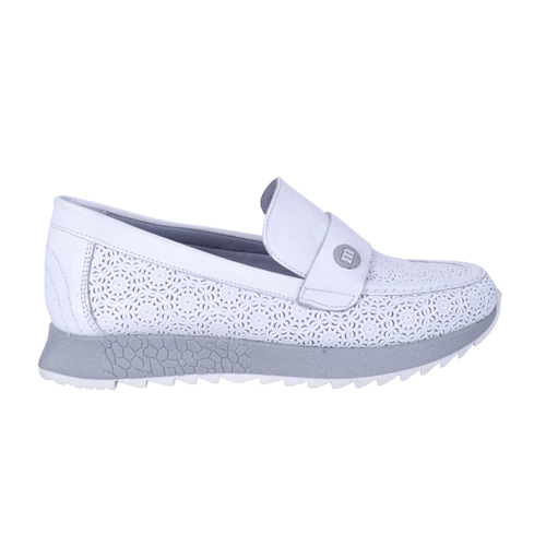 Mammamia D22YA-3625 Beyaz Kadın Deri Ayakkabı