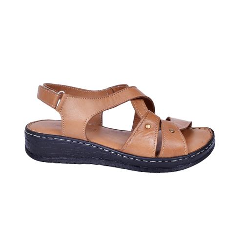 Ces 441 Deri Taba Kadın Sandalet
