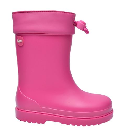 Igor W10100-007 Chufo Cuello Pembe Çocuk Yağmur Çizmesi
