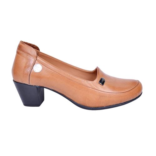 Mammamia D23YA-3640 Deri Taba Kadın Topuklu Ayakkabı