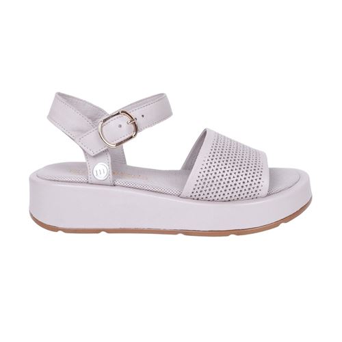 Mammamia D23YS-1575 Kadın Vizon Deri Sandalet