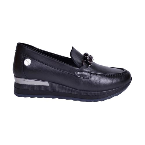 Mammamia D23YA-3260 Kadın Siyah Deri Ayakkabı