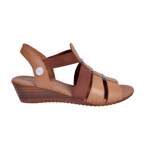 Mammamia D23YS-1310 Kadın Taba Deri Sandalet
