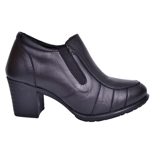 Mammamia D23KA-6125 Kadın Siyah Deri Ayakkabı