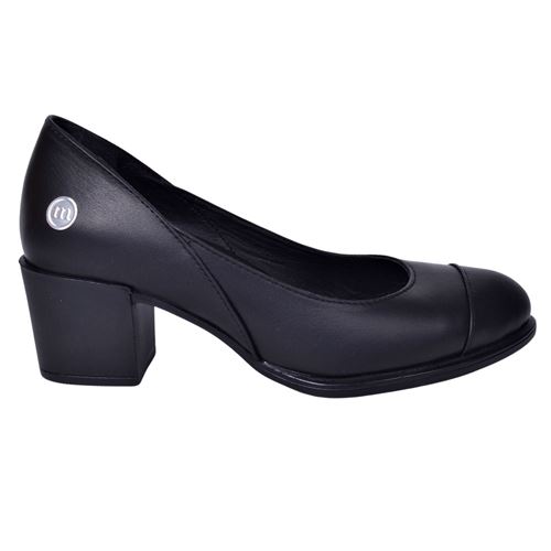 Mammamia D24YA-675 Siyah Kadın Deri Topuklu Ayakkabı