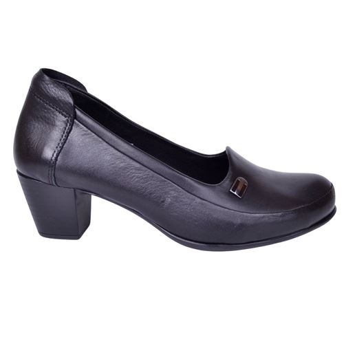 Mammamia D24YA-3840 Siyah Kadın Deri Ayakkabı