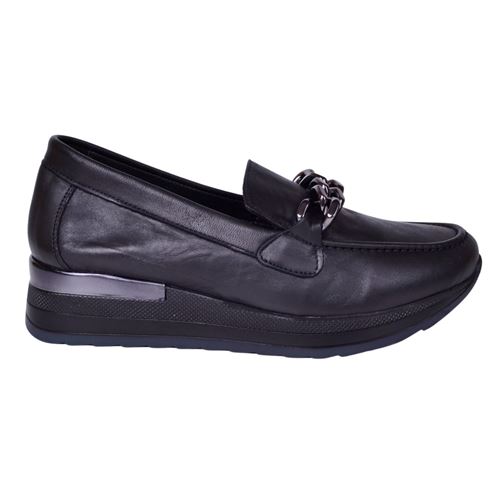 Mammamia D24YA-3075 Siyah Kadın Deri Ayakkabı