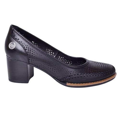 Mammamia D24YA-635 Siyah Kadın Deri Ayakkabı