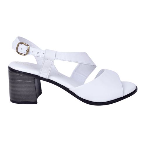 Mammamia D24YS-1840 Beyaz Kadın Deri Sandalet