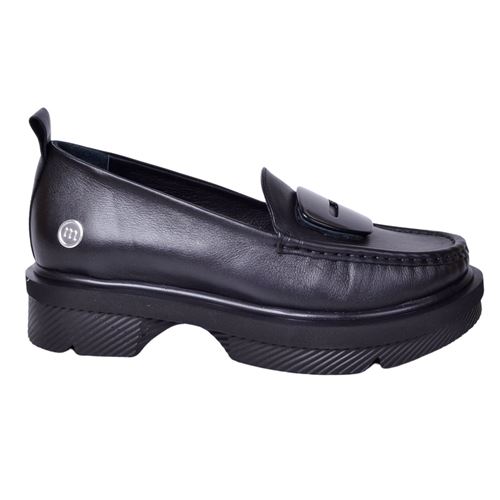 Mammamia D24YA-850 Siyah Kadın Deri Ayakkabı